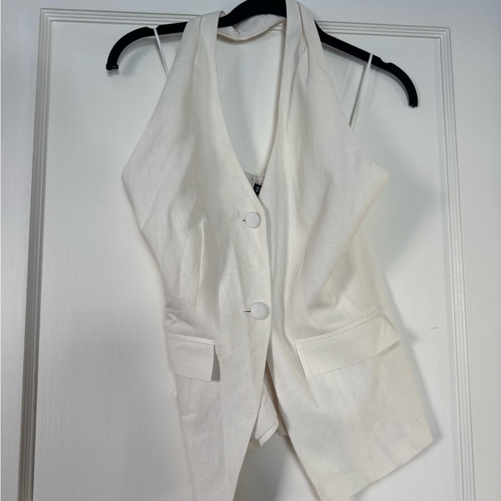 Steve Madden Cream Halter Top